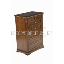 C05.Комод ВАЛЕНСИЯ Chest of 5 Drawers с 5-ю ящ. темный орех