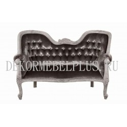 Софа SOFA DOUBLE ENDED Duco+Glaze Black