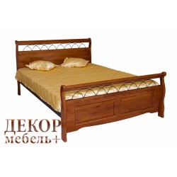 (836-SNS-KD)  Кровать  "АГАТА"- 180*200  (Rose Oak-Темная вишня)